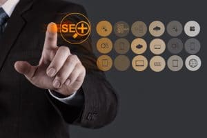 Hand showing search engine optimization - Infintech Designs