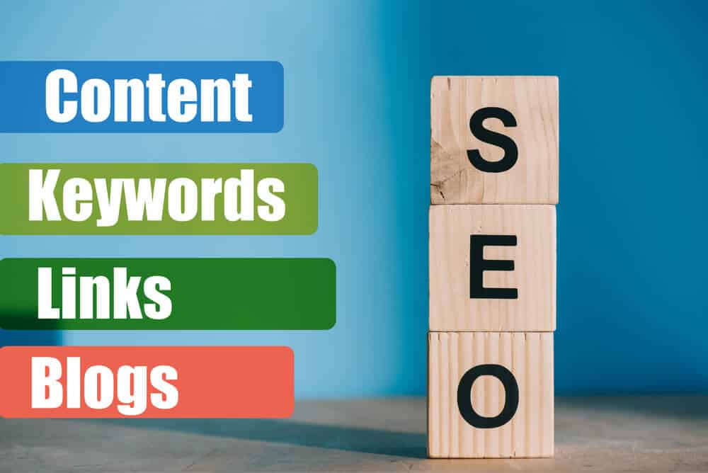 SEO word made from wooden blocks - Infintech Designs
