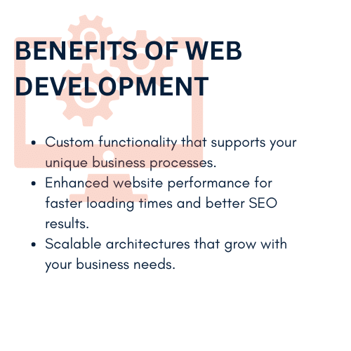 Web development benefits graphic - Infintech Designs