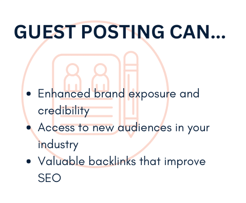 Guest posting benefits graphic - Infintech Designs